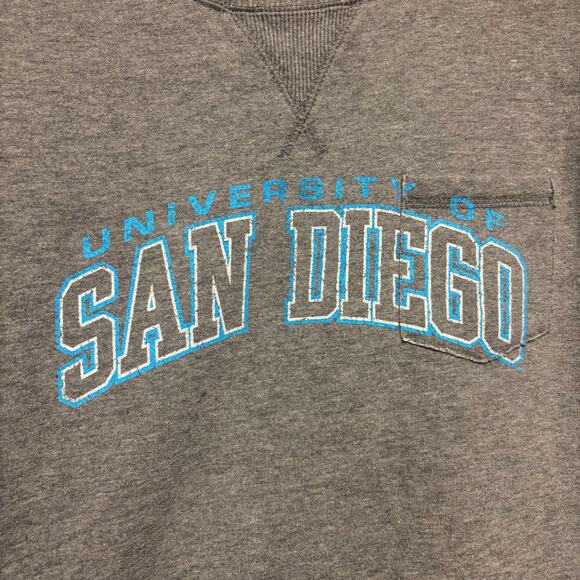 Champion Sweatshirt University of San Diego Cropped Sweatshirt Crewneck Spellout - Picture 8 of 8